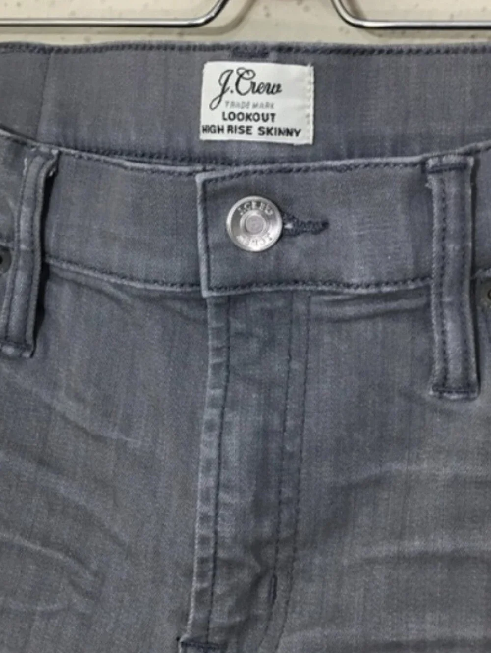 J. Crew Lookout High-Rise Lifting With Control Skinny Jeans in Gray Size 29